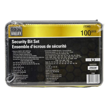 100PC SECURITY BIT SET
