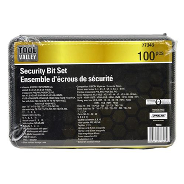 100PC SECURITY BIT SET