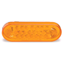 AMBER LED OVAL STROBE