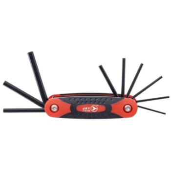 9PC FOLDING HEX KEY SET