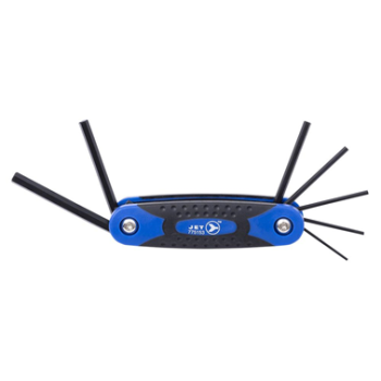 7PC FOLDING HEX KEY SET