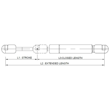 34LB GAS SPRING