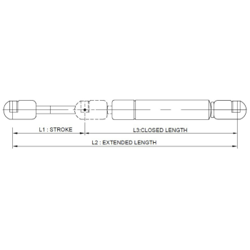 34LB GAS SPRING