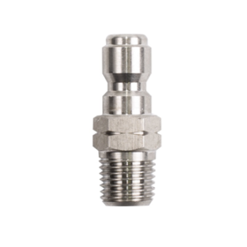 S/S NIPPLE, 1/4 MNPT