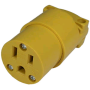 ROUND FEMALE PLUG YELLO