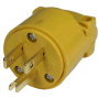 ROUND MALE PLUG YELLOW