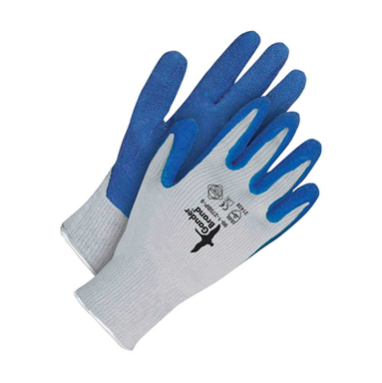 BLUE GLOVE RUBR PALM