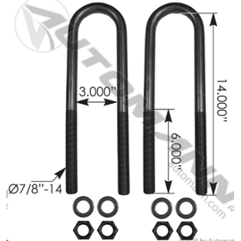 U BOLT W/NUTS&WASHERS