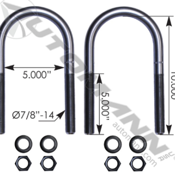 U BOLT W/NUTS&WASHERS