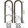 AIRLINER U-BOLTS 2PK