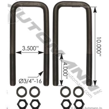 U BOLT W/NUTS&WASHERS
