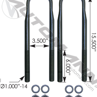 PETERBILT U-BOLTS 2PK