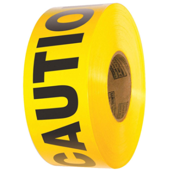 CAUTION BARRICADE 3IN X