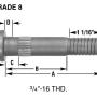 BUD WHEEL STUDS