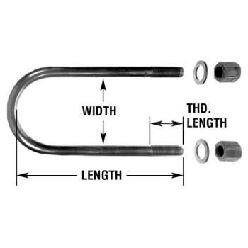 U BOLT W/NUTS&WASHERS