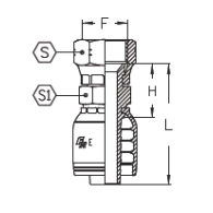 KOMATSU FEMALE SWIVEL