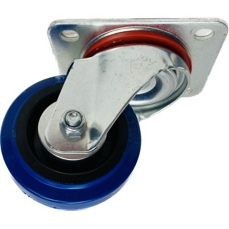 3IN SWIVEL BLUE RUBBER