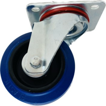 4IN SWIVEL BLUE RUBBER