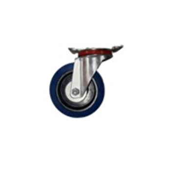 6IN SWIVEL BLUE RUBBER