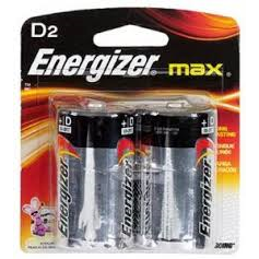 2PK D ALKALINE BATTERY