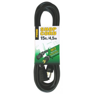 15' 16/3 BLACK EXT. CORD