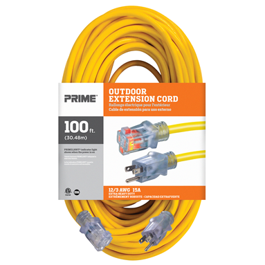 100' 12/3 JOBSITE CORD