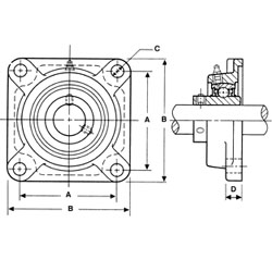 4 BOLT FLANGE BLOCK