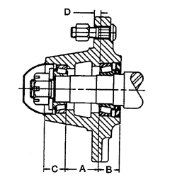 5 BOLT HUB W/CUPS