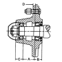 5 BOLT HUB W/CUPS