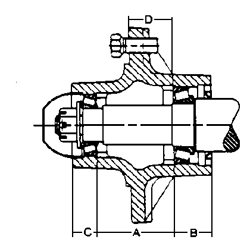 6 BOLT HUB