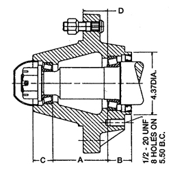 8 BOLT HUB