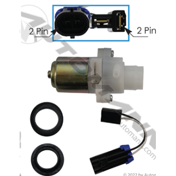 WASHER PUMP W/GROMMET