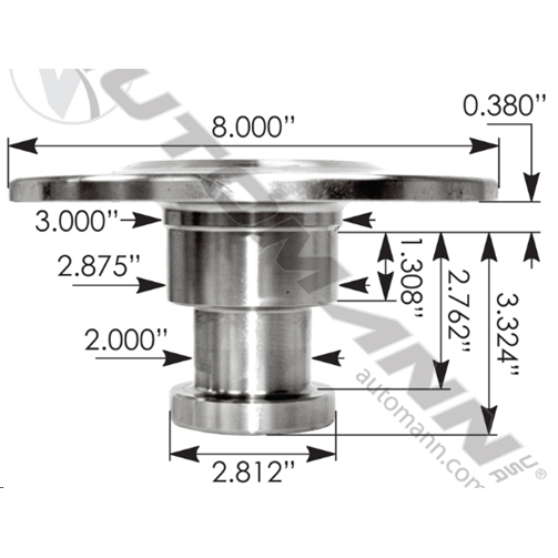 WELD ON TRAILER KING PIN