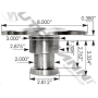 WELD ON TRAILER KING PIN