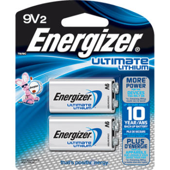 9V LITHIUM BATTERY 2PK