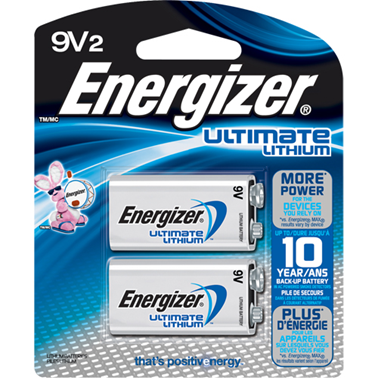 9V LITHIUM BATTERY 2PK