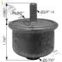 EXHAUST MOUNT BUSHING