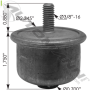 EXHAUST MOUNT BUSHING
