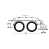 TANDEM FENDER W/FLANGE