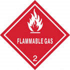 RED FLAMMABLE PLACARD