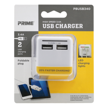 2 PORT USB WALL ADAPTER