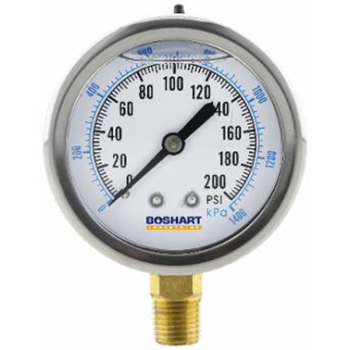 0-200 PSI PRESSURE GAUGE