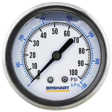 0-100 PSI PRESSURE GAUGE