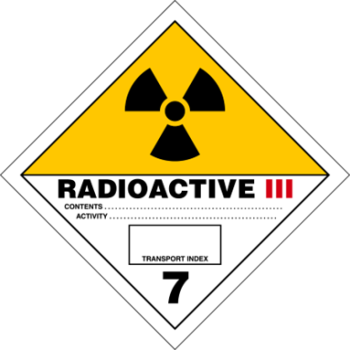 RADIOACTIVE PLACARD