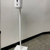 HAND SANITIZER STAND WITH DISPENSER & REFILLS
