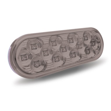 OVAL LED CLEAR RED LAMP
