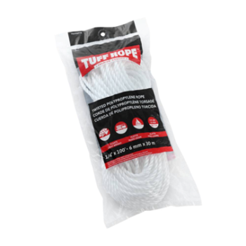 1/4IN X 100FT WHITE POLY