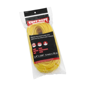1/4IN X 100FT YELLOW POL