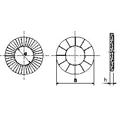 16M DUAL LOCK WASHER