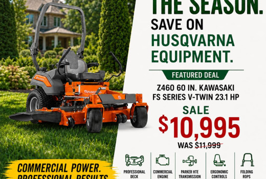 Featured Deal: Husqvarna Z460 60 in. Zero-Turn Mower